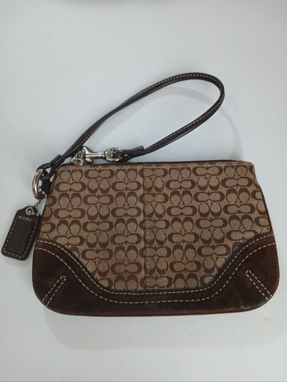 Coach Monogram Wristlet